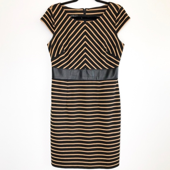 ALYXdress Stripe Mid length Shift Dress Size 10 - Picture 1 of 8